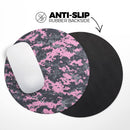 Light Pink and Gray Digital Camouflage// WaterProof Rubber Foam Backed Anti-Slip Mouse Pad for Home Work Office or Gaming Computer Desk