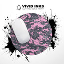Light Pink and Gray Digital Camouflage// WaterProof Rubber Foam Backed Anti-Slip Mouse Pad for Home Work Office or Gaming Computer Desk