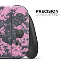 Light Pink and Gray Digital Camouflage // Skin Decal Wrap Kit for Nintendo Switch Console & Dock, Joy-Cons, Pro Controller, Lite, 3DS XL, 2DS XL, DSi, or Wii - Vinyl Skin Wrap for Nintendo Switch 2, OLED, Lite, Pro Controller, Wii & Classic Handhelds