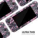 Light Pink and Gray Digital Camouflage // Skin Decal Wrap Kit for Nintendo Switch Console & Dock, Joy-Cons, Pro Controller, Lite, 3DS XL, 2DS XL, DSi, or Wii - Vinyl Skin Wrap for Nintendo Switch 2, OLED, Lite, Pro Controller, Wii & Classic Handhelds