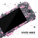 Light Pink and Gray Digital Camouflage // Skin Decal Wrap Kit for Nintendo Switch Console & Dock, Joy-Cons, Pro Controller, Lite, 3DS XL, 2DS XL, DSi, or Wii - Vinyl Skin Wrap for Nintendo Switch 2, OLED, Lite, Pro Controller, Wii & Classic Handhelds