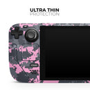 Light Pink and Gray Digital Camouflage // Vinyl Skin Wrap for Steam Deck OLED & Steam Deck (LCD) — Soft Matte or Ultra Gloss