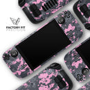 Light Pink and Gray Digital Camouflage // Vinyl Skin Wrap for Steam Deck OLED & Steam Deck (LCD) — Soft Matte or Ultra Gloss