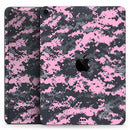 Light Pink and Gray Digital Camouflage - Full Body Skin Decal for the Apple iPad Pro 12.9", 11", 10.5", 9.7", Air or Mini (All Models Available)