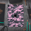 Light Pink and Gray Digital Camouflage - Full Body Skin Decal for the Apple iPad Pro 12.9", 11", 10.5", 9.7", Air or Mini (All Models Available)