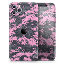 Light Pink and Gray Digital Camouflage - Vinyl Skin Wrap for iPhone 17 Pro Max, 17 Pro, 17 Air, 17, 16 & All Models — Soft Matte or Ultra Gloss