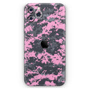 Light Pink and Gray Digital Camouflage - Vinyl Skin Wrap for iPhone 17 Pro Max, 17 Pro, 17 Air, 17, 16 & All Models — Soft Matte or Ultra Gloss