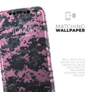 Light Pink and Gray Digital Camouflage - Vinyl Skin Wrap for iPhone 17 Pro Max, 17 Pro, 17 Air, 17, 16 & All Models — Soft Matte or Ultra Gloss