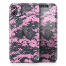 Light Pink and Gray Digital Camouflage - Vinyl Skin Wrap for iPhone 17 Pro Max, 17 Pro, 17 Air, 17, 16 & All Models — Soft Matte or Ultra Gloss