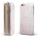 Light Pink v3 Textured Marble iPhone 6/6s or 6/6s Plus 2-Piece Hybrid INK-Fuzed Case