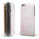Light Pink v3 Textured Marble iPhone 6/6s or 6/6s Plus 2-Piece Hybrid INK-Fuzed Case