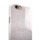 Light Pink v3 Textured Marble iPhone 6/6s or 6/6s Plus 2-Piece Hybrid INK-Fuzed Case