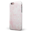Light Pink v3 Textured Marble iPhone 6/6s or 6/6s Plus 2-Piece Hybrid INK-Fuzed Case