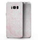 Light Pink v3 Textured Marble - Samsung Galaxy S8 Full-Body Skin Kit