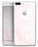 Light Pink v3 Textured Marble - Skin-kit for the iPhone 8 or 8 Plus