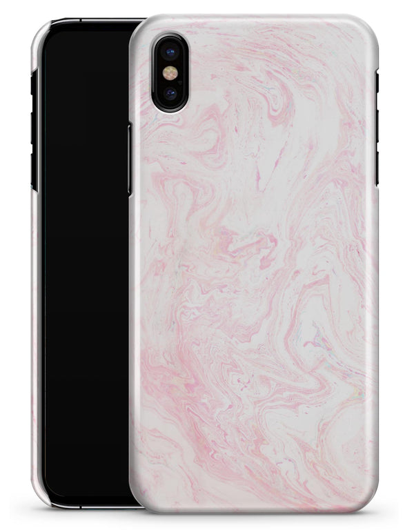 Light Pink v3 Textured Marble - iPhone X Clipit Case