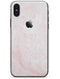 Light Pink v3 Textured Marble - iPhone X Skin-Kit