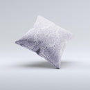 Light Purple Damask Floral Pattern ink-Fuzed Decorative Throw Pillow