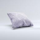 Light Purple Damask Floral Pattern ink-Fuzed Decorative Throw Pillow