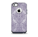 Light Purple Damask Floral Pattern Skin for the iPhone 5c OtterBox Commuter Case