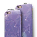 Light Purple Geometric V13 iPhone 6/6s or 6/6s Plus 2-Piece Hybrid INK-Fuzed Case