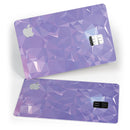 Light Purple Geometric V13 - Premium Protective Decal Skin-Kit for the Apple Credit Card