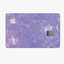 Light Purple Geometric V13 - Premium Protective Decal Skin-Kit for the Apple Credit Card