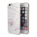 Light Purple Textured Marble iPhone 6/6s or 6/6s Plus 2-Piece Hybrid INK-Fuzed Case