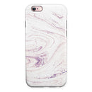 Light Purple Textured Marble iPhone 6/6s or 6/6s Plus 2-Piece Hybrid INK-Fuzed Case