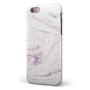 Light Purple Textured Marble iPhone 6/6s or 6/6s Plus 2-Piece Hybrid INK-Fuzed Case