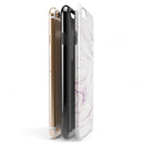 Light Purple Textured Marble iPhone 6/6s or 6/6s Plus 2-Piece Hybrid INK-Fuzed Case