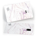 Light Purple Textured Marble - Premium Protective Decal Skin-Kit for the Apple Credit Card