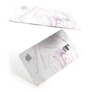 Light Purple Textured Marble - Premium Protective Decal Skin-Kit for the Apple Credit Card