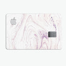 Light Purple Textured Marble - Premium Protective Decal Skin-Kit for the Apple Credit Card