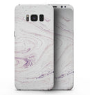 Light Purple Textured Marble - Samsung Galaxy S8 Full-Body Skin Kit