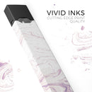 Light Purple Textured Marble - Premium Decal Protective Skin-Wrap Sticker compatible with the Juul Labs vaping device