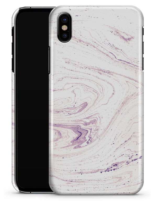 Light Purple Textured Marble - iPhone X Clipit Case