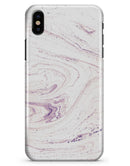 Light Purple Textured Marble - iPhone X Clipit Case