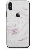 Light Purple Textured Marble - iPhone X Skin-Kit