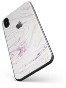 Light Purple Textured Marble - iPhone X Skin-Kit