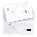 Light Purple Textured Marble v2 - Premium Protective Decal Skin-Kit for the Apple Credit Card