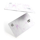 Light Purple Textured Marble v2 - Premium Protective Decal Skin-Kit for the Apple Credit Card