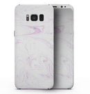 Light Purple Textured Marble v2 - Samsung Galaxy S8 Full-Body Skin Kit
