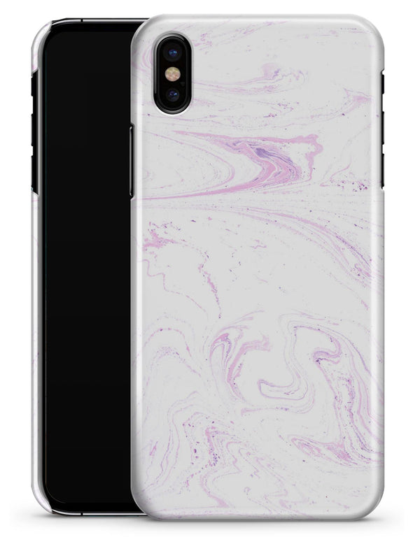 Light Purple Textured Marble v2 - iPhone X Clipit Case