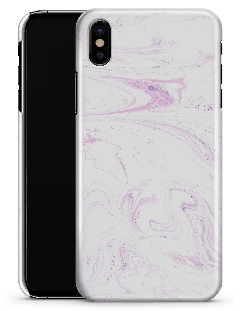 Light Purple Textured Marble v2 - iPhone X Clipit Case