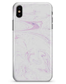 Light Purple Textured Marble v2 - iPhone X Clipit Case