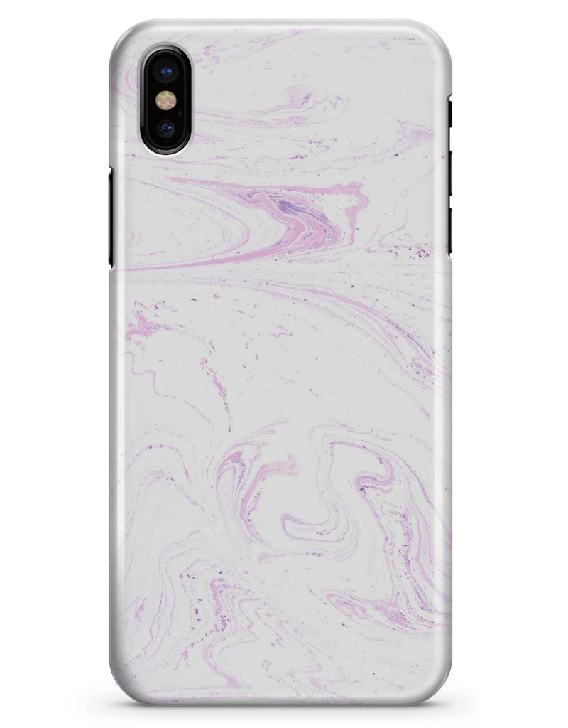 Light Purple Textured Marble v2 - iPhone X Clipit Case