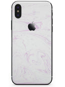 Light Purple Textured Marble v2 - iPhone X Skin-Kit