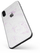 Light Purple Textured Marble v2 - iPhone X Skin-Kit