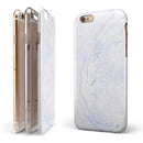 Light Purple Textured Marble v3 iPhone 6/6s or 6/6s Plus 2-Piece Hybrid INK-Fuzed Case